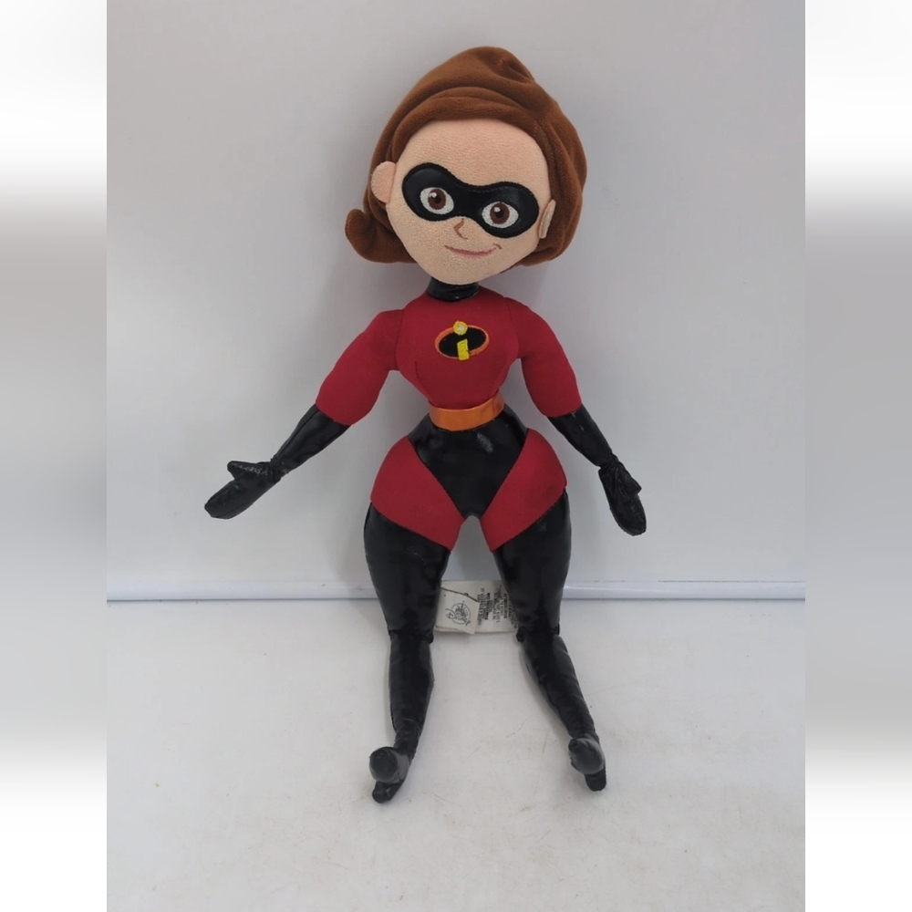 ELASTIGIRL DISNEY STORE Pixar 18" Plush Doll Mom Mrs. INCREDIBLES Htf